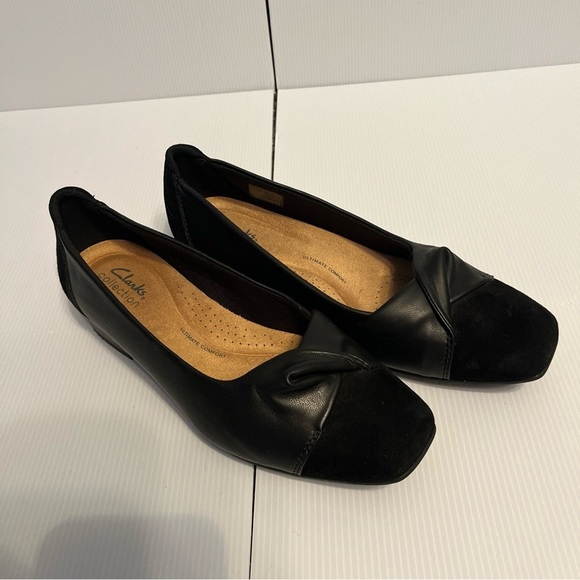 Clark’s Tilmont Dalia Black Ballet Flats Women’s 7.5 - Picture 2 of 6